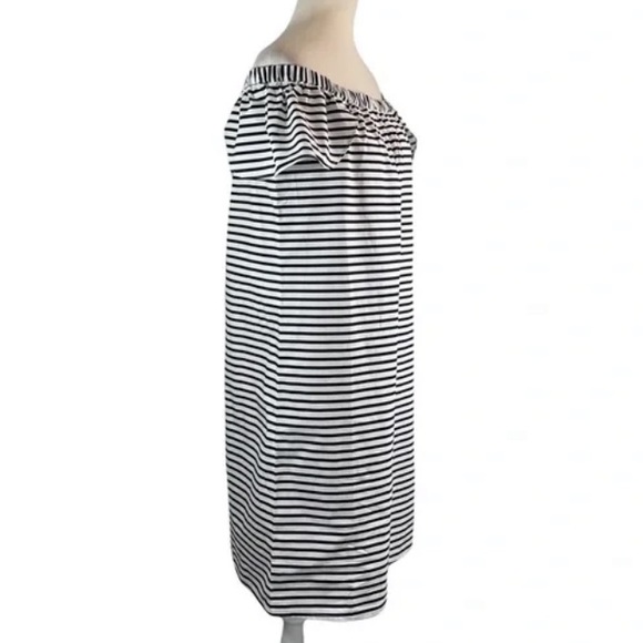 J.Crew Off The Shoulder Striped Dress - Picture 5 of 11